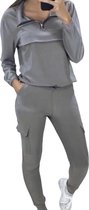Dames huispak/vrijetijdspak L/XL 38-40 grijs