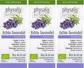 Lavendel 3 STUKS Physalis Etherische Olie Bio Etherische Olie 30ml - Diffuser, huid en inwendig