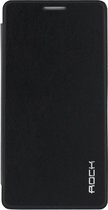Samsung Galaxy Alpha Hoesje - Rock - Uni Side Serie - Kunstlederen Bookcase - Zwart - Hoesje Geschikt Voor Samsung Galaxy Alpha