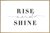 JUNIQE - Poster met kunststof lijst Rise and Shine -20x30 /Kleurrijk