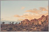 JUNIQE - Poster met kunststof lijst Winter in the Desert No.2 -13x18