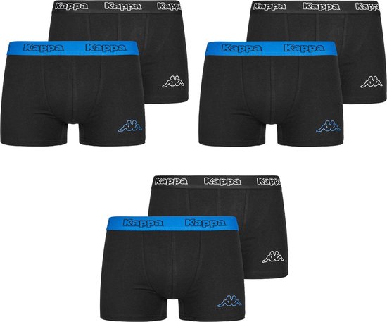 Kappa boxershort heren 6 stuks zwart blauw maat M onderbroeken heren bol