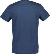 Blue Seven heren shirt 302727 jeansblauw print - L