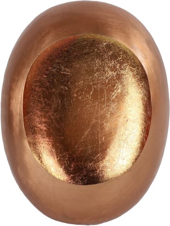 Non-branded Waxinelichthouder Eggy 34,5 Cm Staal Koper