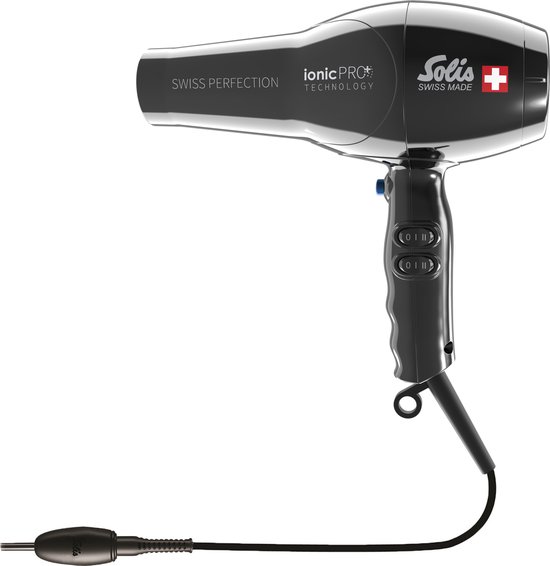 Solis Swiss Perfection 360º ionicPRO 440 - Sèche-cheveux Professionnel -  Hair Dryer - Noir | bol