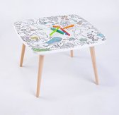 Alice's Garden Kleurtafel Het Kunstenaarsatelier – 60x60cm - Kleurtafel - Uitwisbaar en herbruikbaar - Made in Europe
