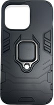 iphone 12 pro max hoesje backcover ring zwart