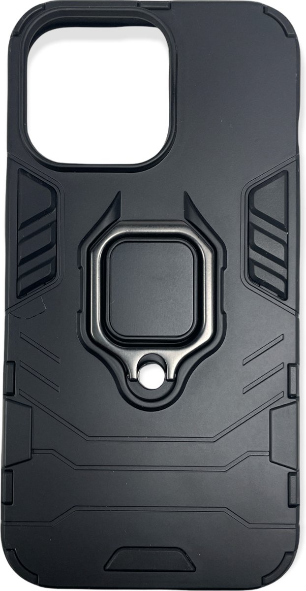 iphone 12 pro max hoesje backcover ring zwart