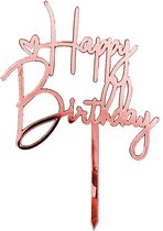 Happy Birthday Cake Topper (Rosé) #1
