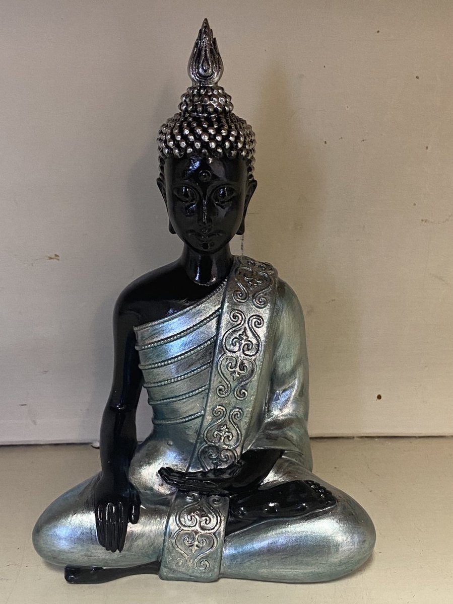 Petit bouddha hauteur 15 cm en pierre reconstituée