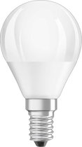 Osram Parathom Classic LED E14 Kogel Mat 4.9W 470lm - 827 Zeer Warm Wit | Dimbaar - Vervangt 40W.