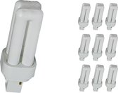 Voordeelpak 10x Osram Dulux D 10W 840 | Koel Wit - 2-Pin.