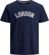 Jack & Jones T-shirt City Tee Navy (Maat: 4XL)