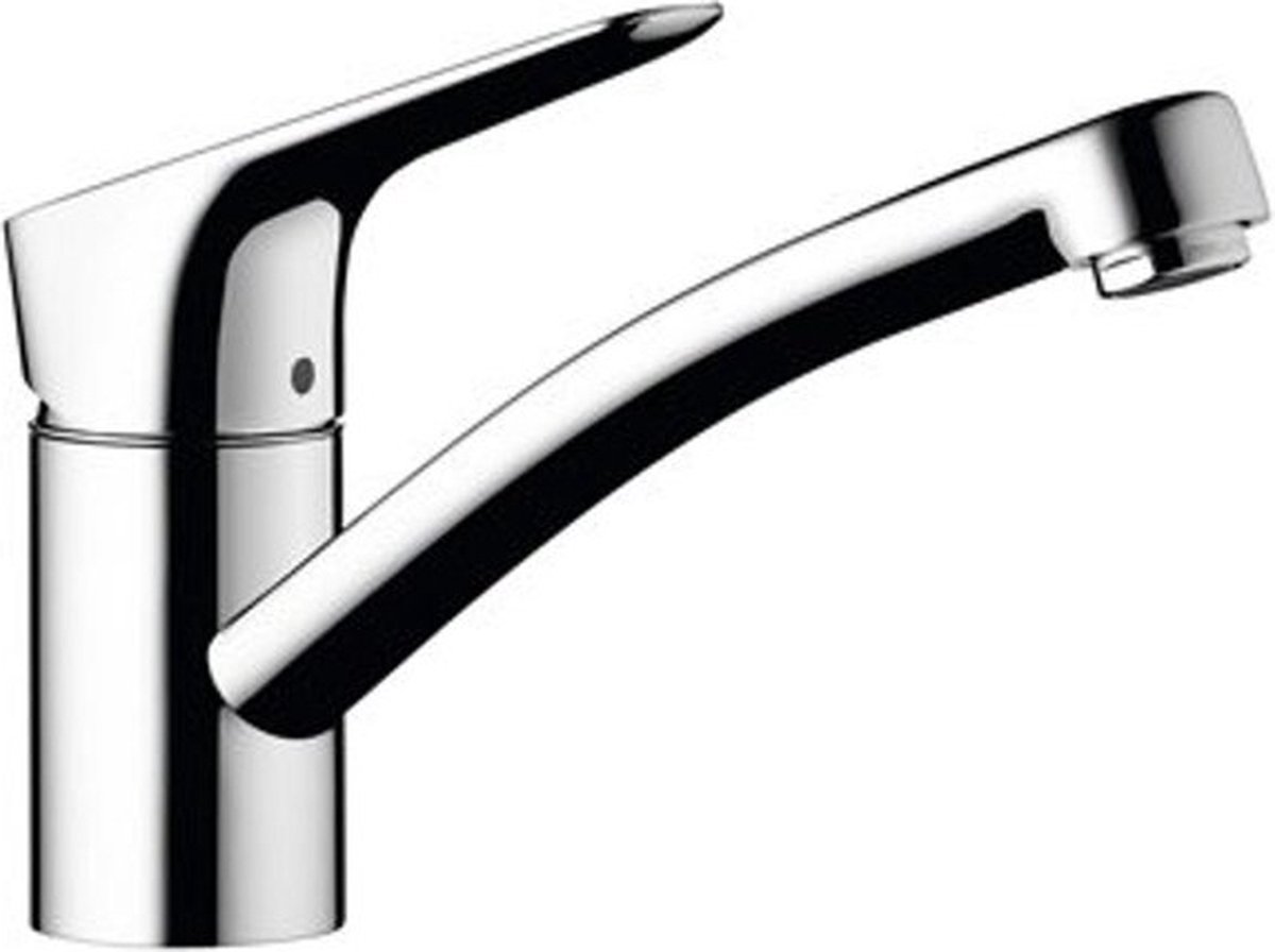 Hansgrohe MyCube 1-gats keukenkraan s-size m. 360° draaibare uitloop chroom