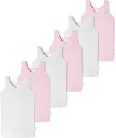 Schiesser Meisjes onderhemd 6 pack Kids Girls 95/5 Organic Cotton