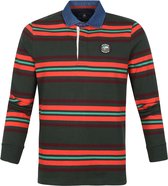 New Zealand Auckland - Polo LS Tinline Donkergroen - XXL - Regular-fit