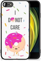 Silicone Case iPhone 7/8/SE 2020/2022 Smartphone Hoesje met Zwarte rand Donut