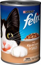 5x Felix - blik met kip en lever in saus- 5x400g