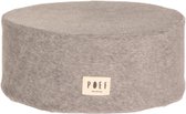 Poef - Little lily - Cloudy Gray - Velours - diameter 37cm