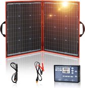 tectie® - Zonnepaneel Set Opvouwbaar – Zonnepaneel Camper – Flexibel Zonnepaneel – Zonnepanelen Plat Dak – Solar Set – Zonnepaneel Boot – Zonnepaneel Draagbaar