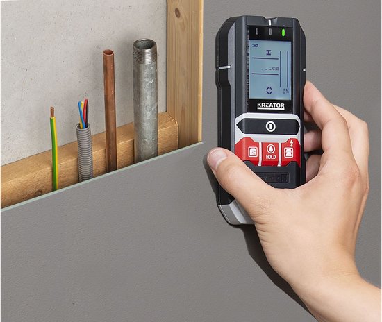 Foto: Kreator krt706400 multidetector 4 in 1 koper metaal hout en vocht 