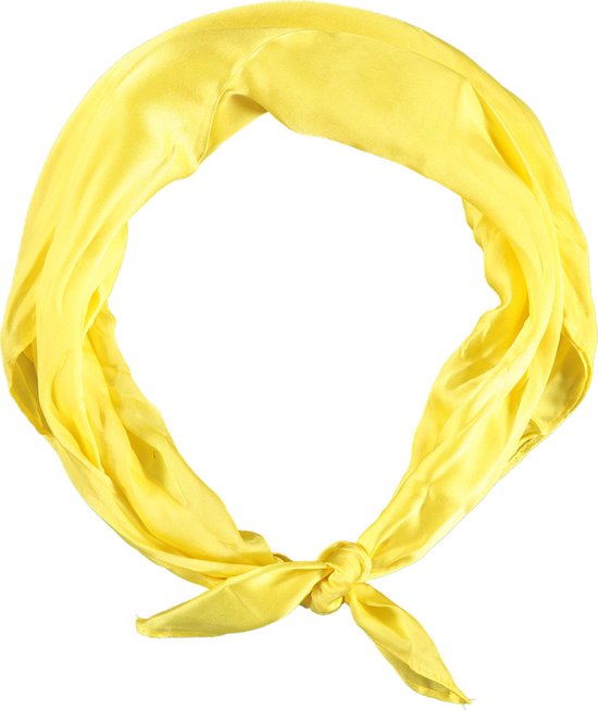 Apollo - Feest Bandana - Bandana sjaal - fluor geel - one size - Bandana dames - Bandana Heren - Carnaval - Carnaval accessoires - Feestkleding Apollo
