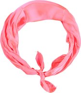 Feest Bandana | Bandana sjaal | fluor rose | one size | Bandana dames | Bandana Heren | Carnaval | Carnaval accessoires | Feestkleding Apollo