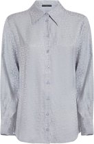 Guess Ls Lola Shirt Dames Blouse - Grijs - Maat L