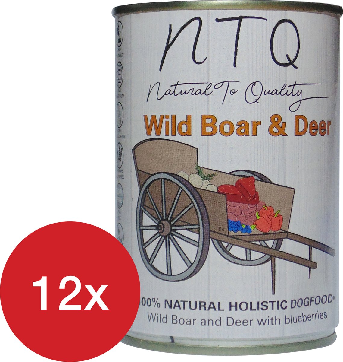 Natural To Quality Natural To Quality Wild Boar & Deer 12 stuks