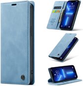 iPhone 13 Pro Max Casemania Hoesje Sky Blue - Portemonnee Book Case