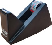 Tesa - bureau plakbandroller - plakbandhouder - anti slip, stabiel, voor kleine en middelgrote rollen (10-33m) 15-19 mm - inclusief 1 plakbandrol