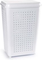 HandyGadgets- Wasmand- Wit- Gerycled- 50 Liter- Plastic- Luxe