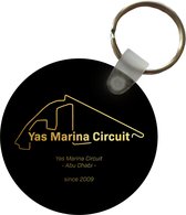 Sleutelhanger - Abu Dhabi - F1 - Circuit - Plastic - Rond - Uitdeelcadeautjes