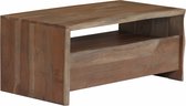 Decoways - Salontafel met natuurlijke rand 90x50x40 cm acaciahout grijs