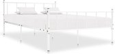 Decoways - Bedframe metaal wit 200x200 cm