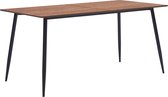 Decoways - Eettafel 140x70x75 cm MDF bruin