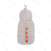 Three Layers hondenjasje met Hoodie L35Cm grijs