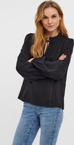 Vero Moda Blouse Vmidda L/s Top Wvn Ga 10259985 Black Dames Maat - M