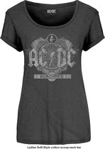 AC/DC Dames Tshirt -L- Black Ice Zwart