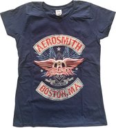 Aerosmith - Boston Pride Dames T-shirt - XS - Blauw