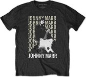 Johnny Marr Heren Tshirt -S- Guitar Photo Zwart
