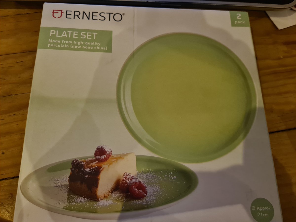 Ernesto borden set 2 stuks groen