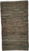 Rocaflor - Vloerkleed - Rechthoekig - Jute - Gerecycled leer - Groen - 160x230cm