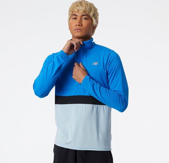 New Balance Accelerate Half Z Sbu Heren Sportshirt – Blue/Multi – Maat M