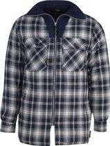 STØRVIK VANCOUVER Houthakkers Jas Heren - Thermoblouse - Fleece Kraag - Winddicht Thermo Vest - Maat XL - Wit / Blauw