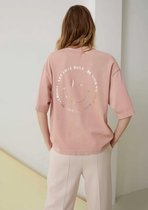 Catwalk Junkie Ts Positive Energie Tops & T-shirts Dames - Shirt - Roze - Maat XS