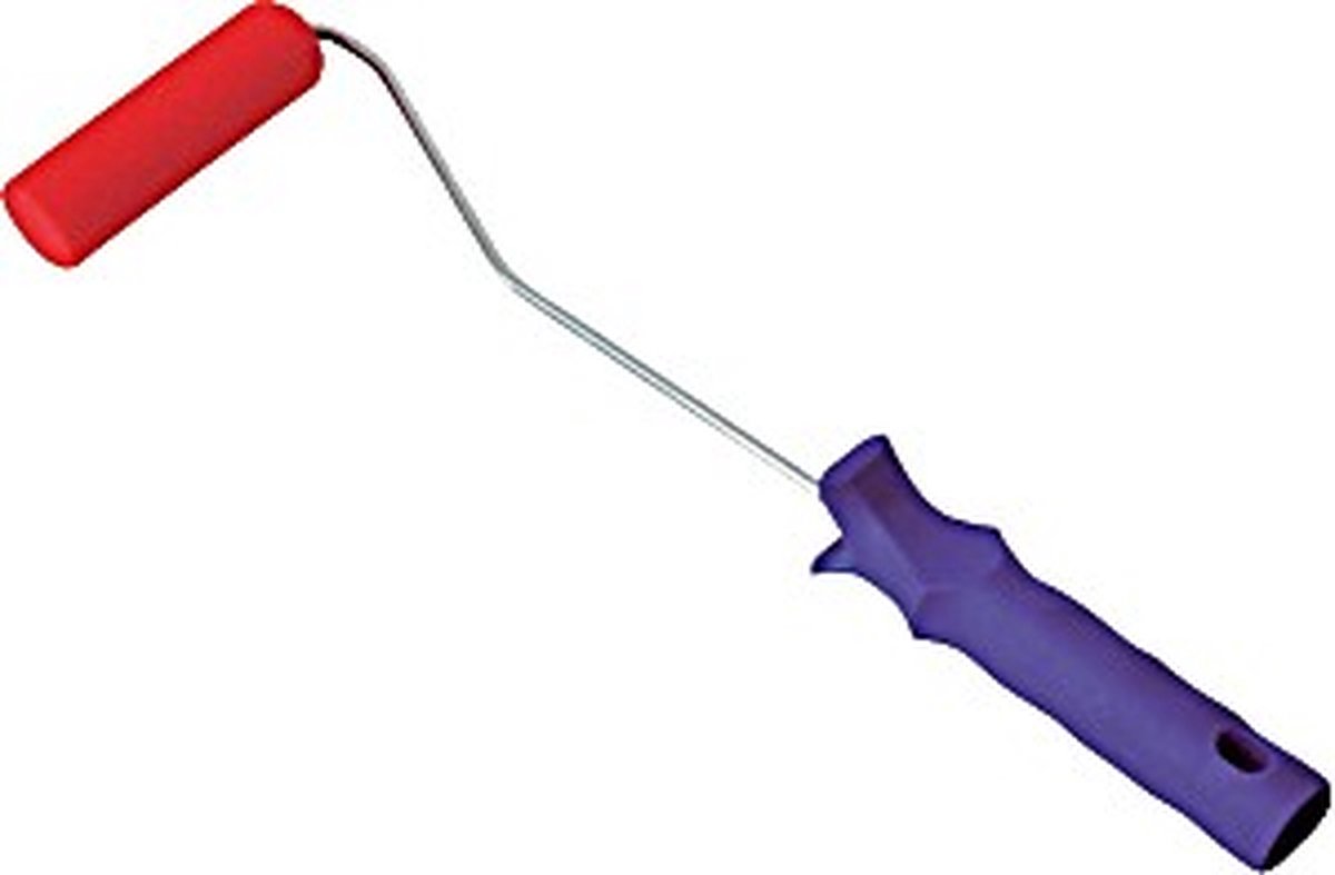 Uniqat Allround Lackroller 10 cm rood incl. verfbeugel