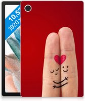 TPU Siliconen Hoesje Geschikt voor Samsung Galaxy Tab A8 2021 Super als Cadeau voor Vrouw Liefde met doorzichte zijkanten