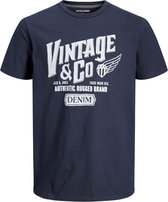 Jack & Jones T-shirt Aaron Navy Blazer (Maat: 6XL)