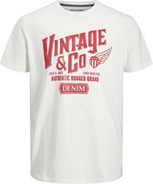 Jack & Jones T-shirt Aaron Cloud Dancer (Maat: 3XL)